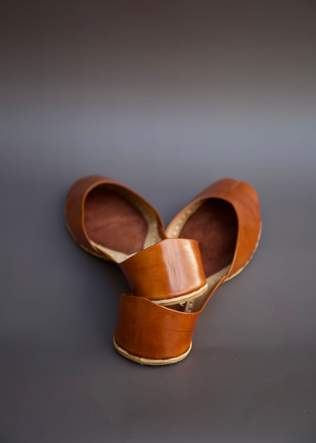 NEW Brown Leather Khussa