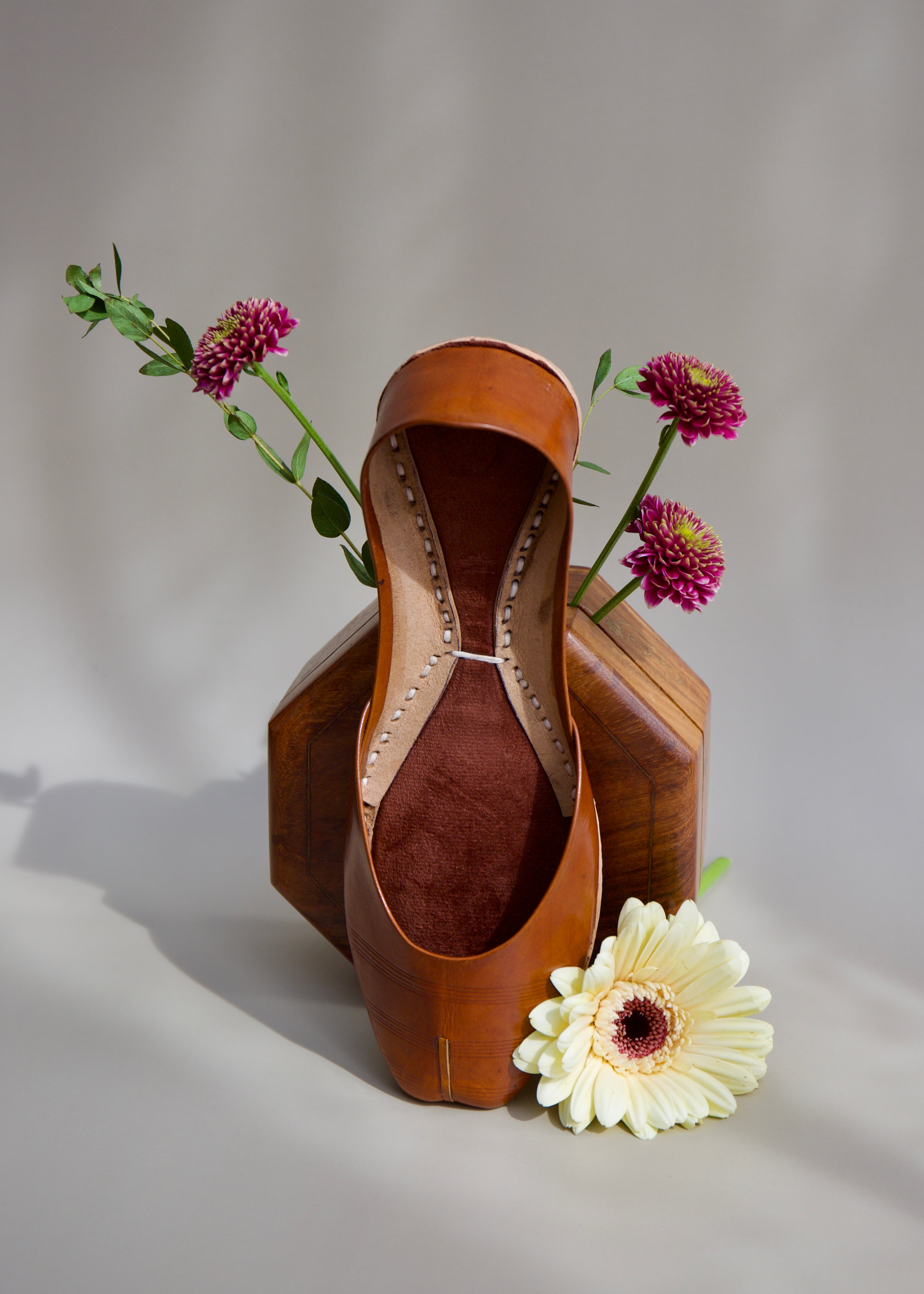 NEW Brown Leather Khussa