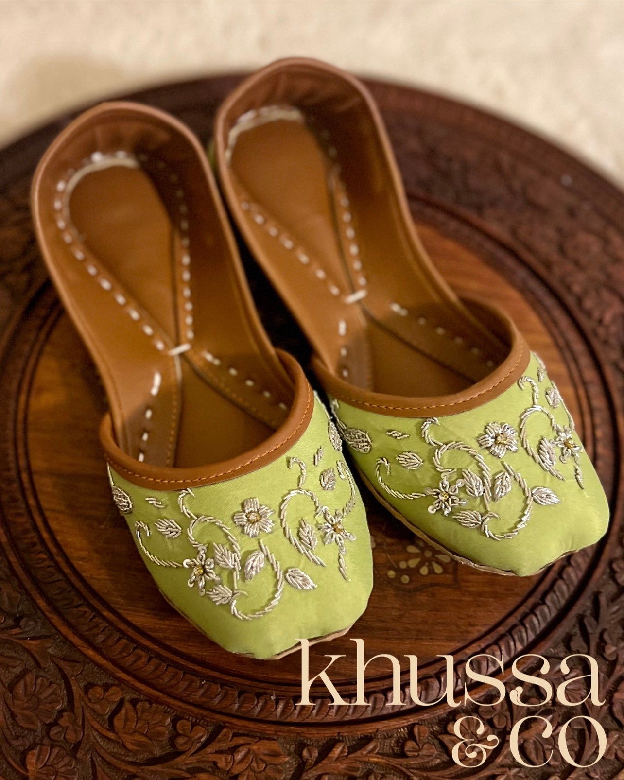 Citrus Green Khussa