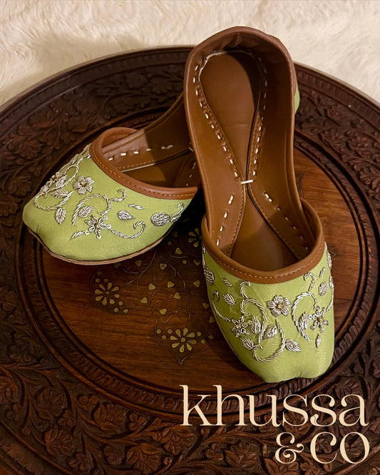 Citrus Green Khussa