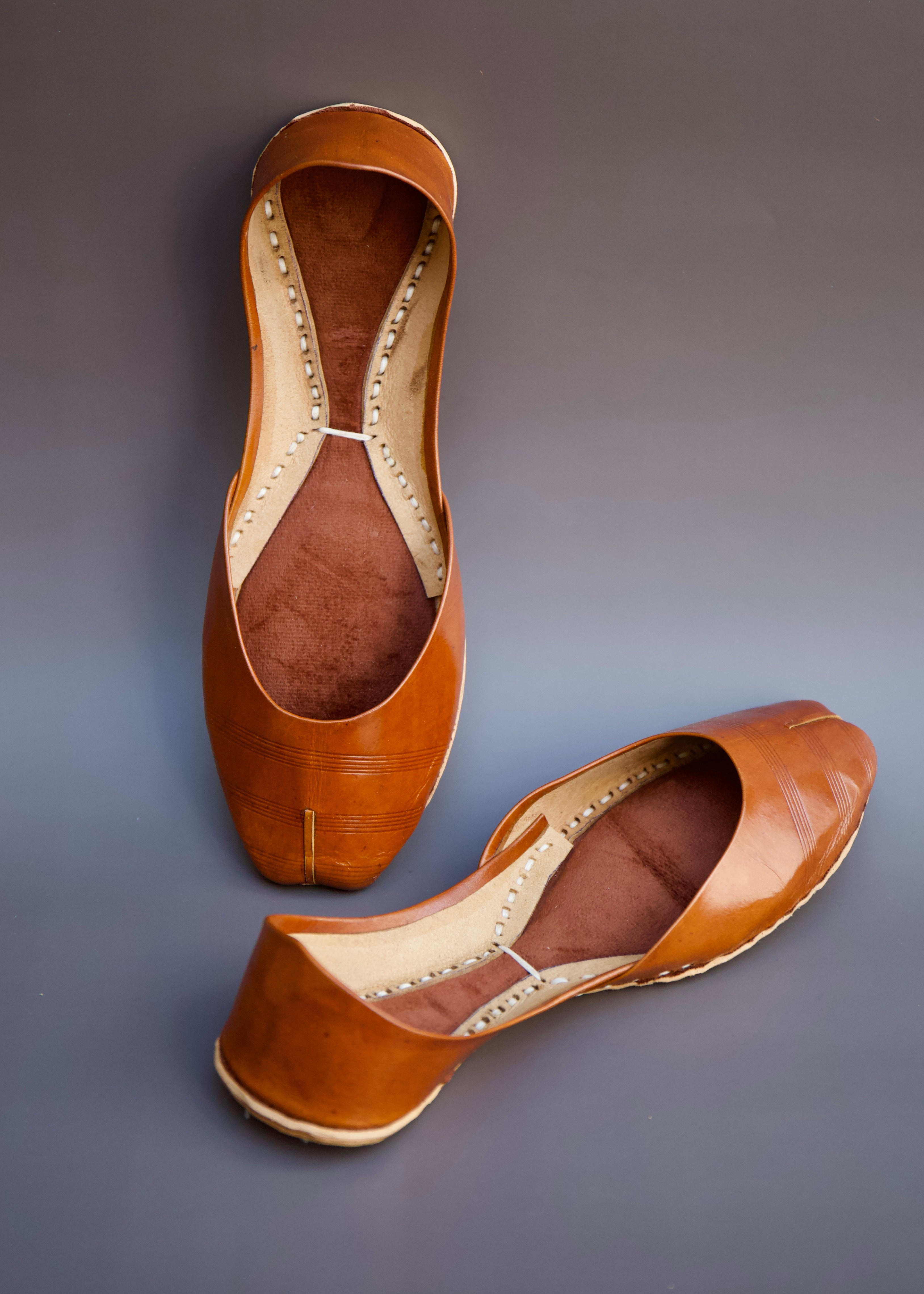 NEW Brown Leather Khussa