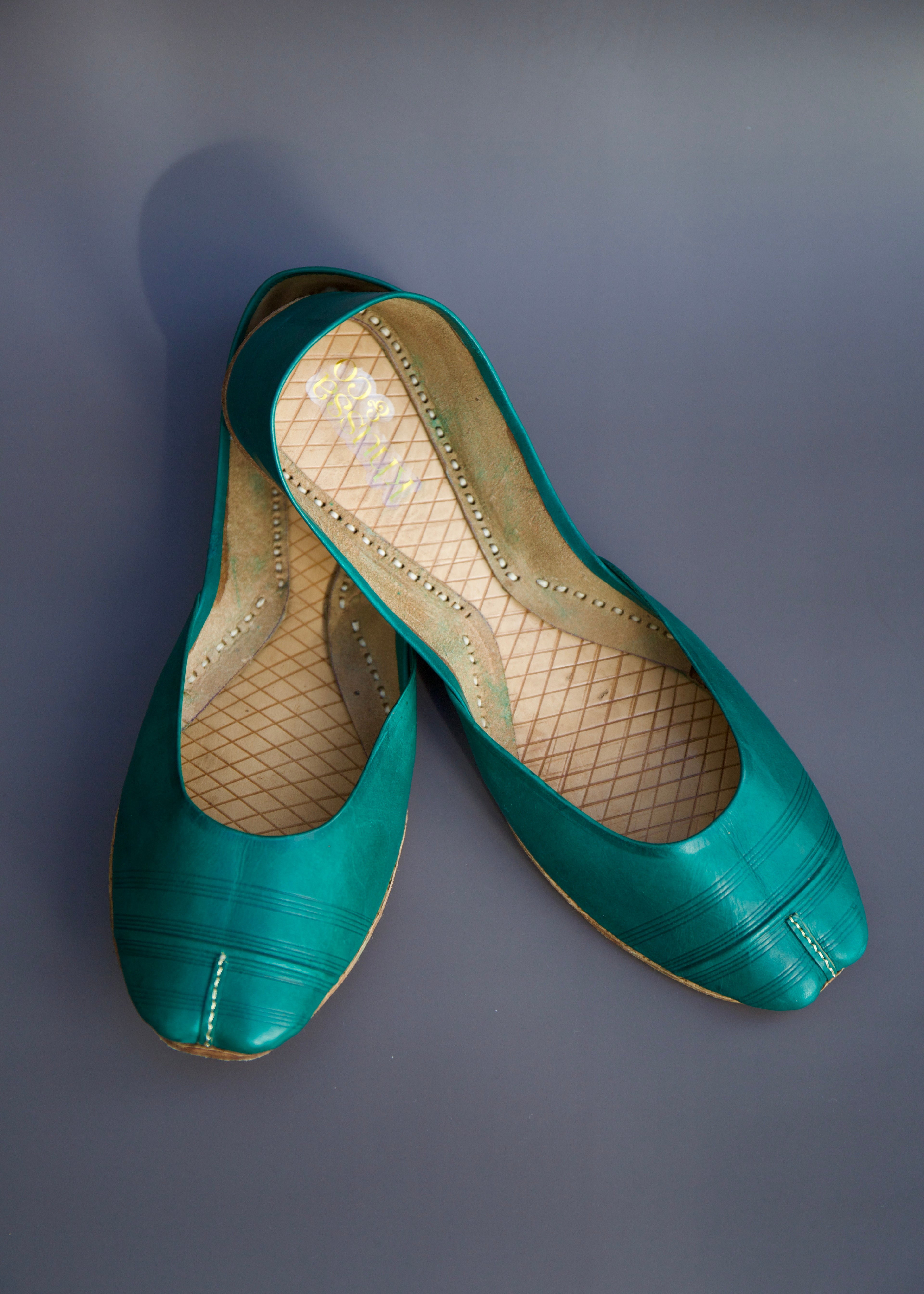 Green Leather Khussa