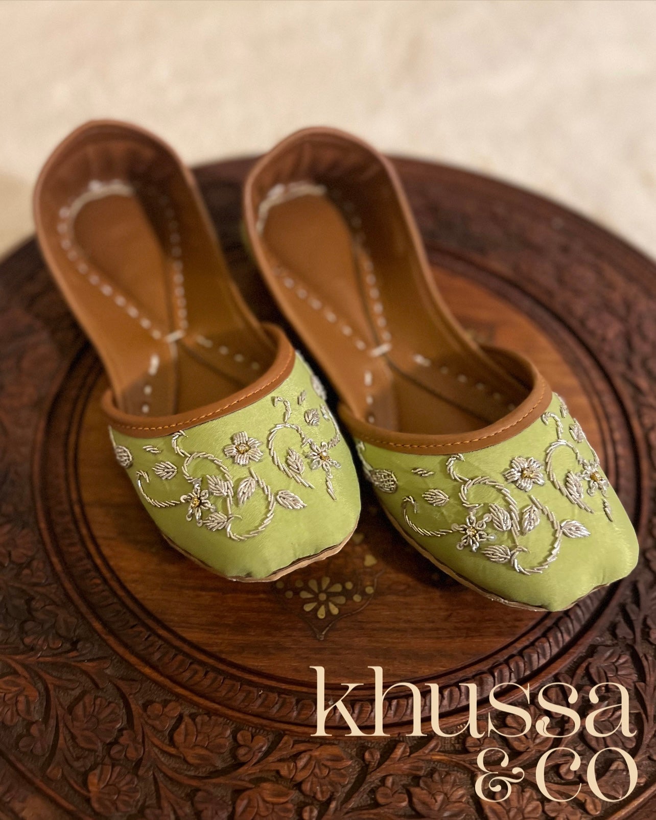 Citrus Green Khussa