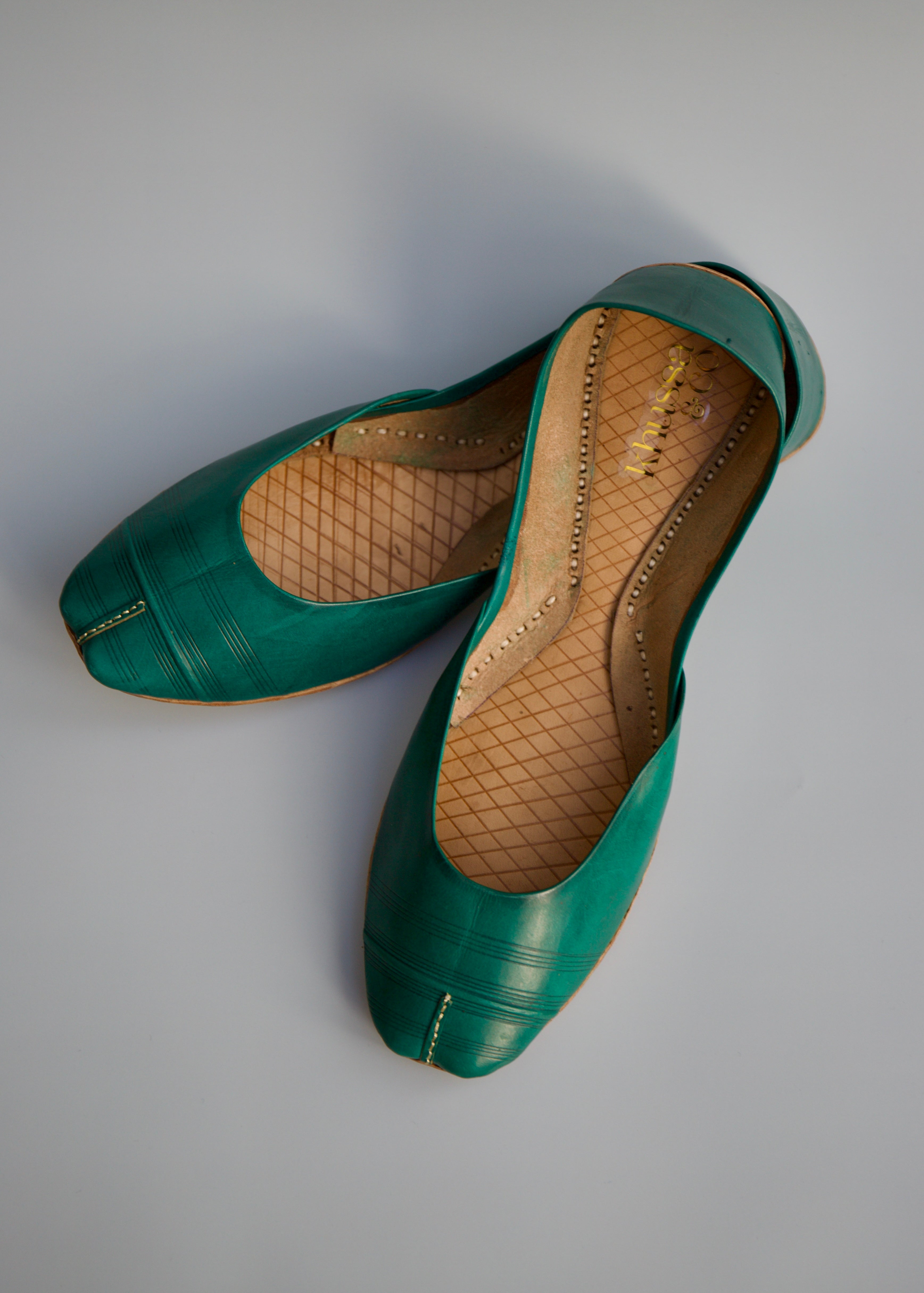 Green Leather Khussa