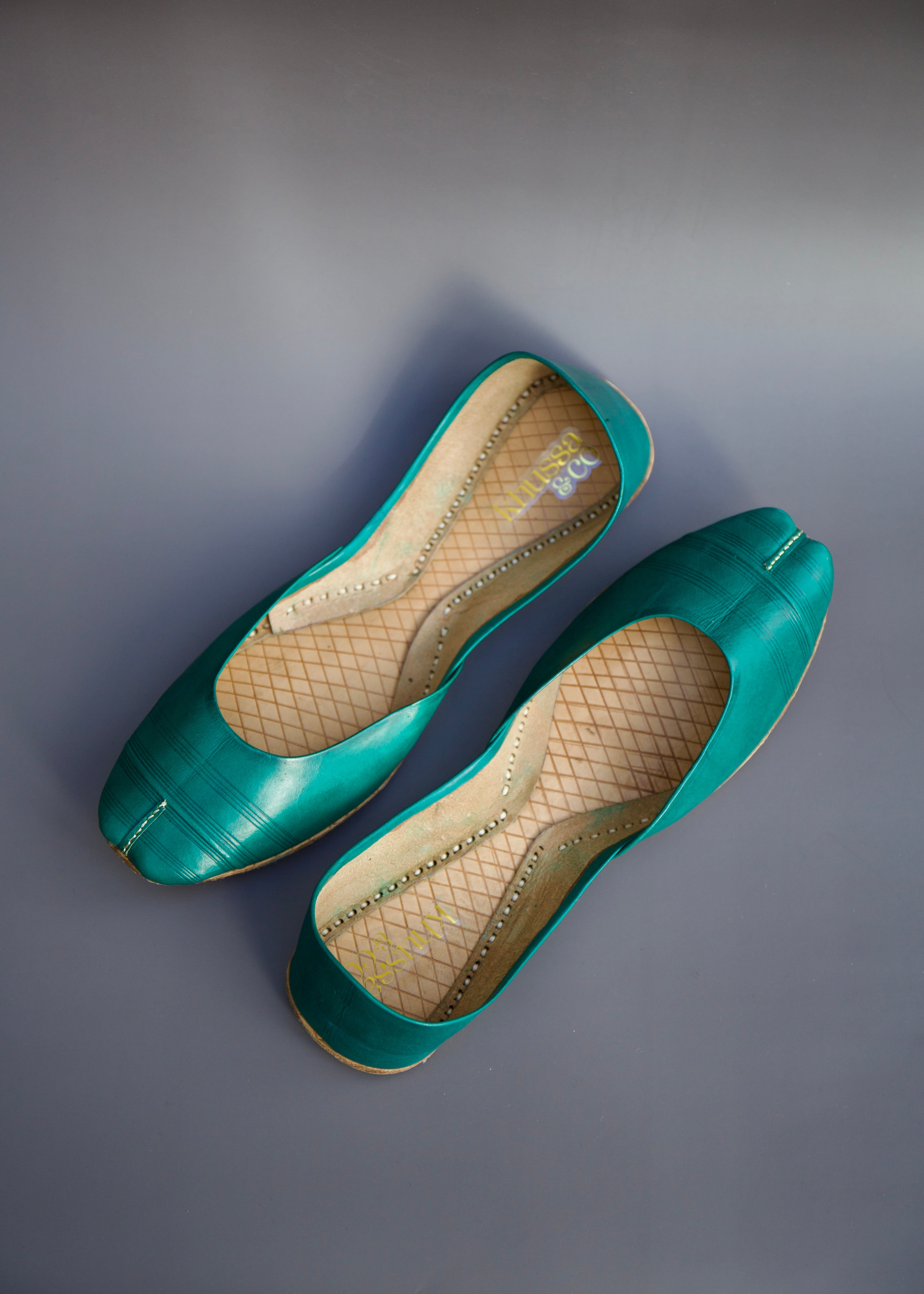 Green Leather Khussa