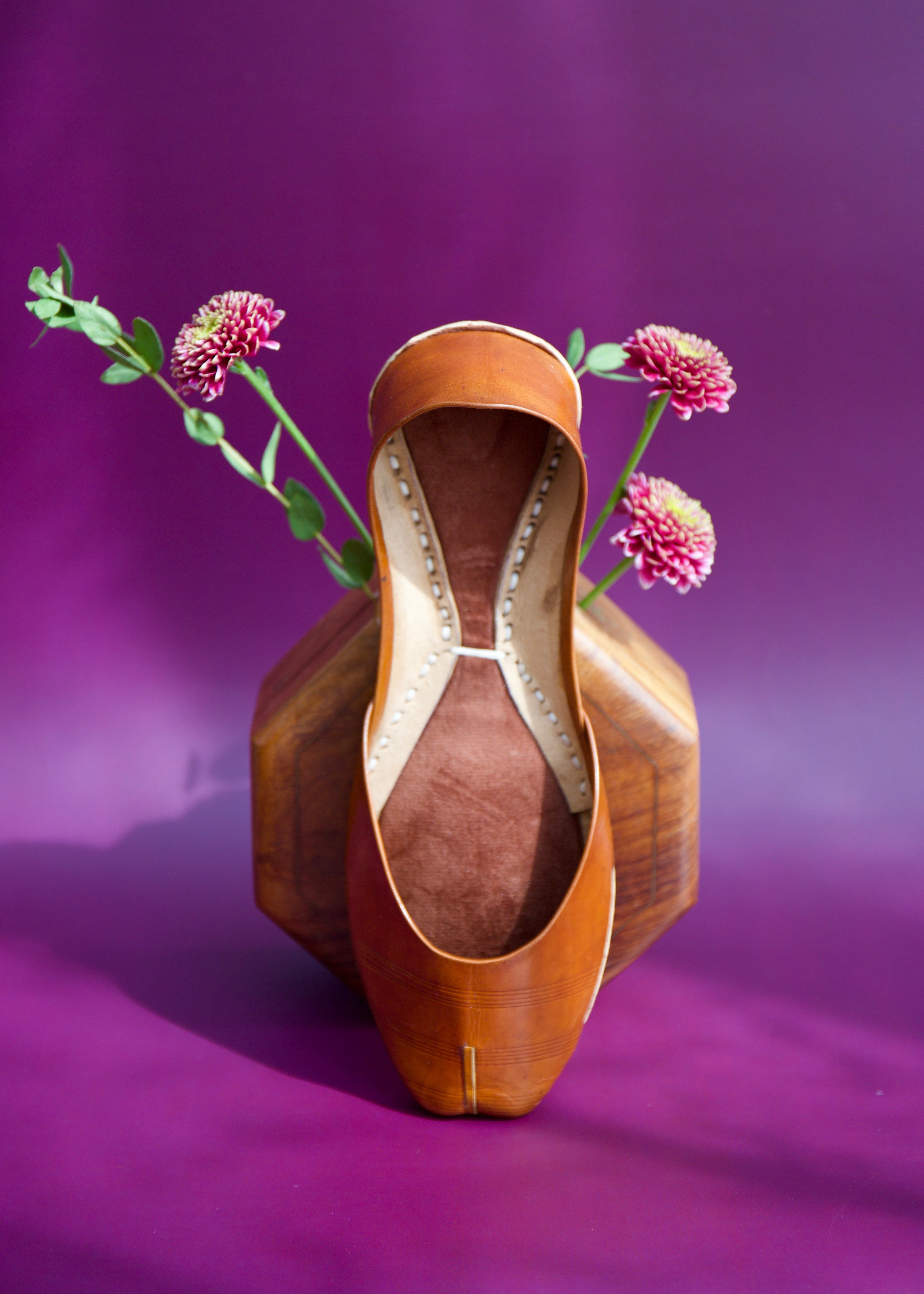 NEW Brown Leather Khussa