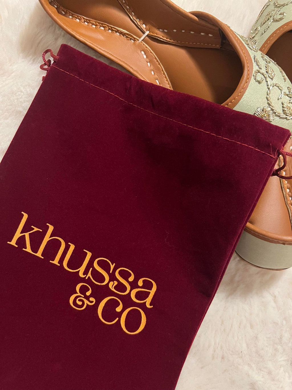 Khussa & Co Velvet dust bag