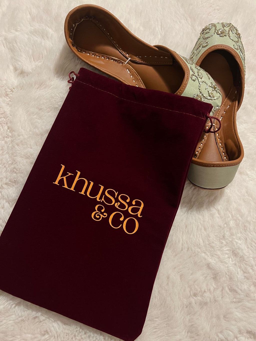 Khussa & Co Velvet dust bag